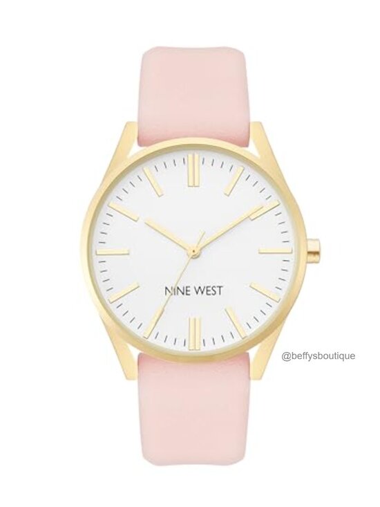 Accessories - Nine West Women's Analog Watch Faux Leather Strap Japanese Quartz